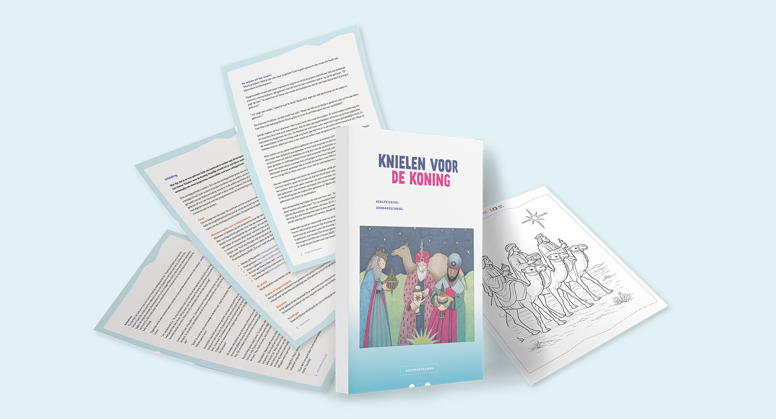 Kerstprogrammapakket voor zondagsscholen - Knielen voor de Koning