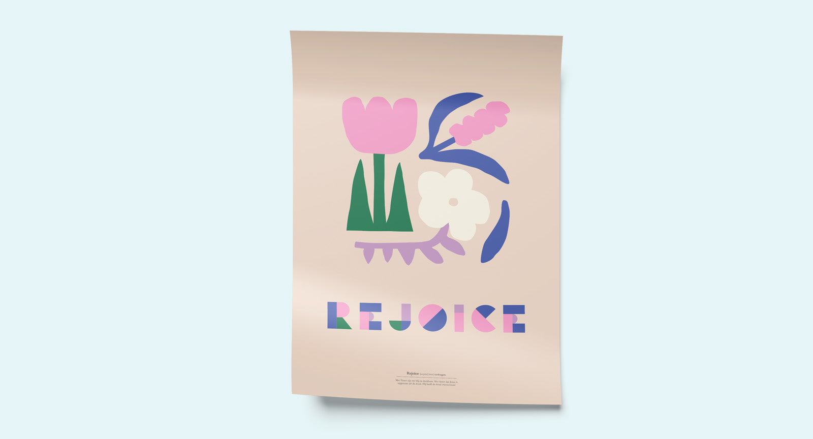 Paasposter ‘Rejoice’
