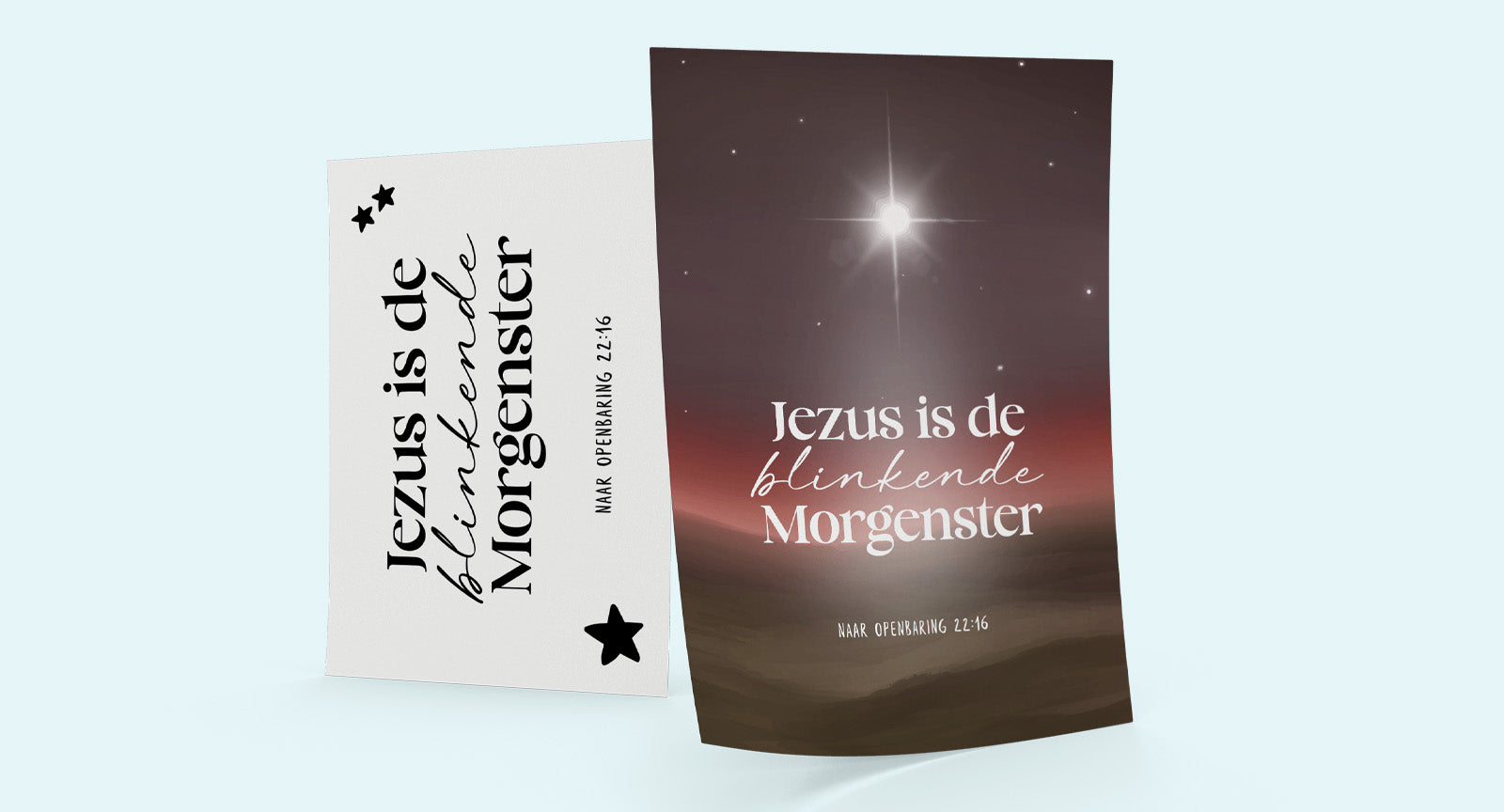 Raamposter ‘De blinkende Morgenster’