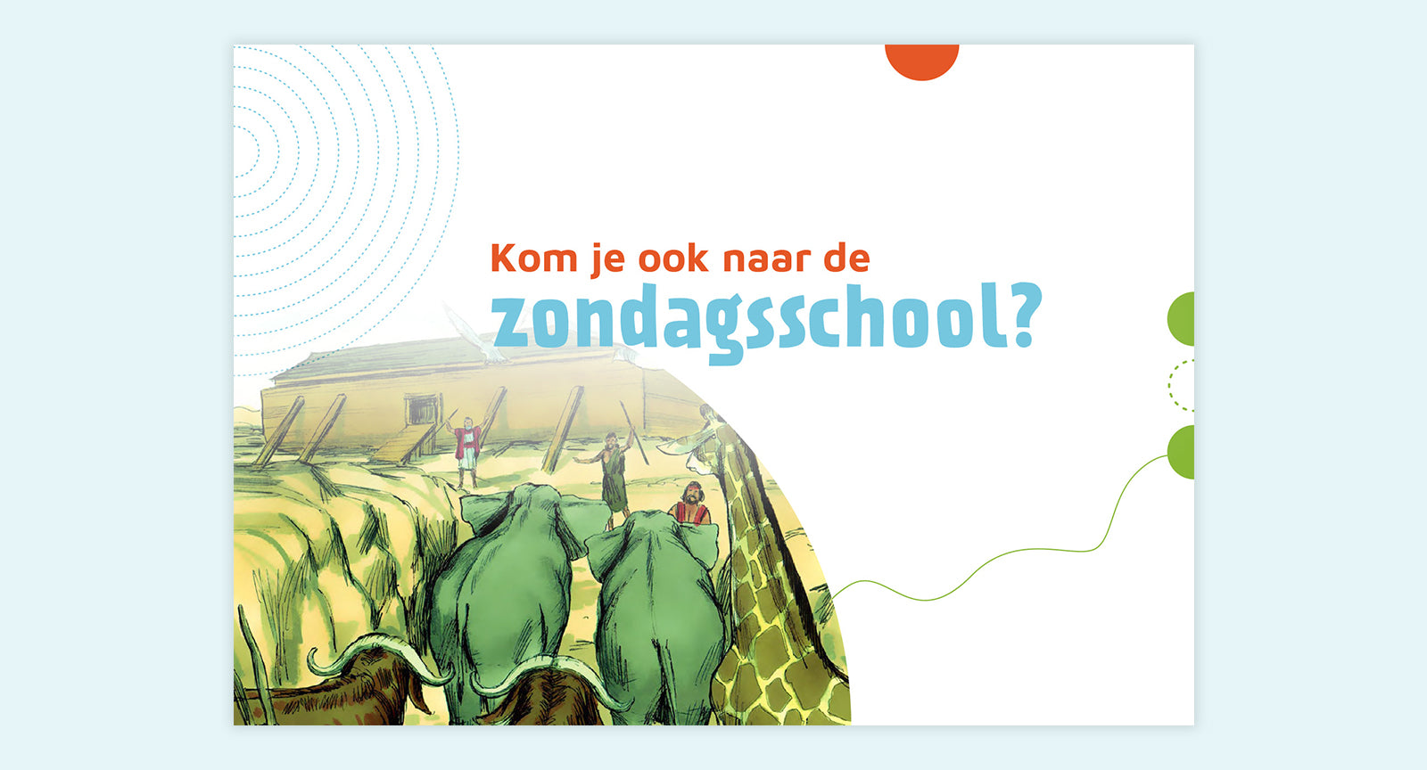 Uitnodigingskaartjes zondagsschool