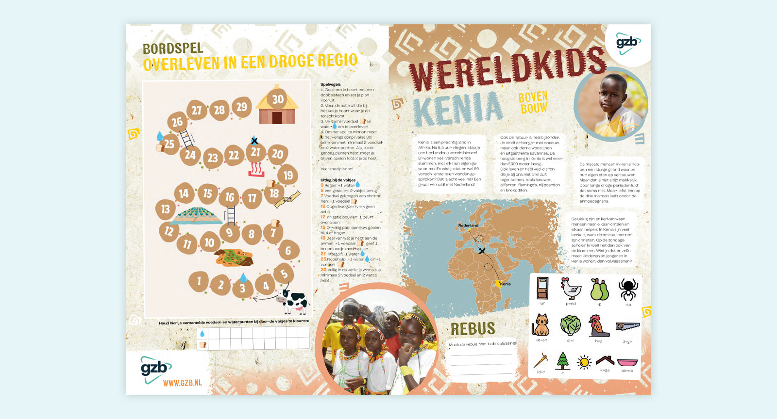 Werkblad GZB 'wereldkids Kenia'